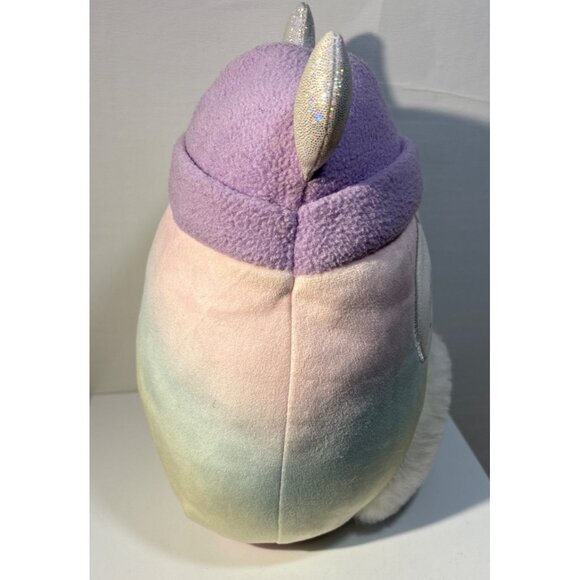 Original Squishmallows Yeti Josephine Rainbow Pastel Sparkly Horns Purple Hat 10 - Picture 3 of 9